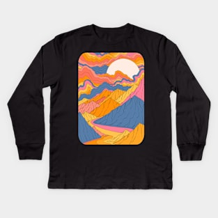 Clouds of summer lands Kids Long Sleeve T-Shirt